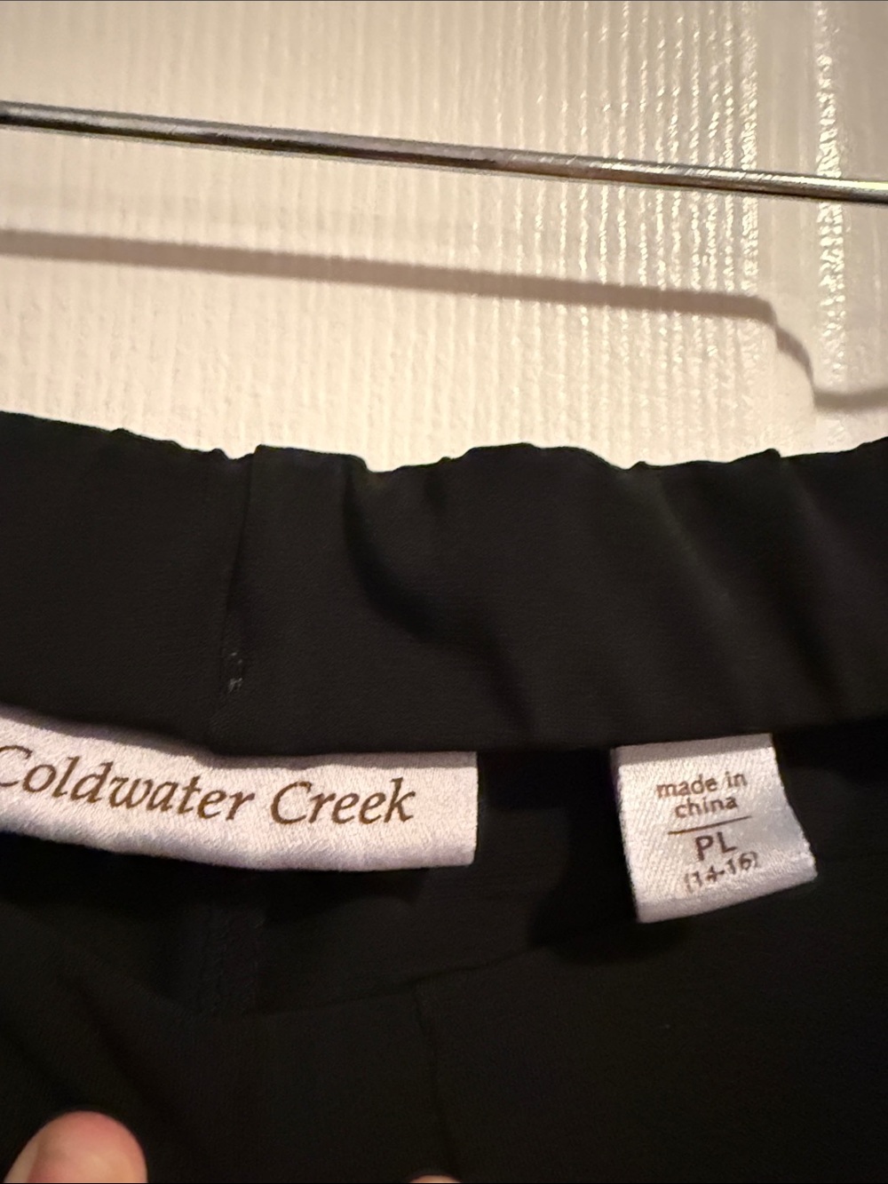 Coldwater Creek Black Wide-Leg Women's Pants - Classic Work & Casual - Picture 2 of 3